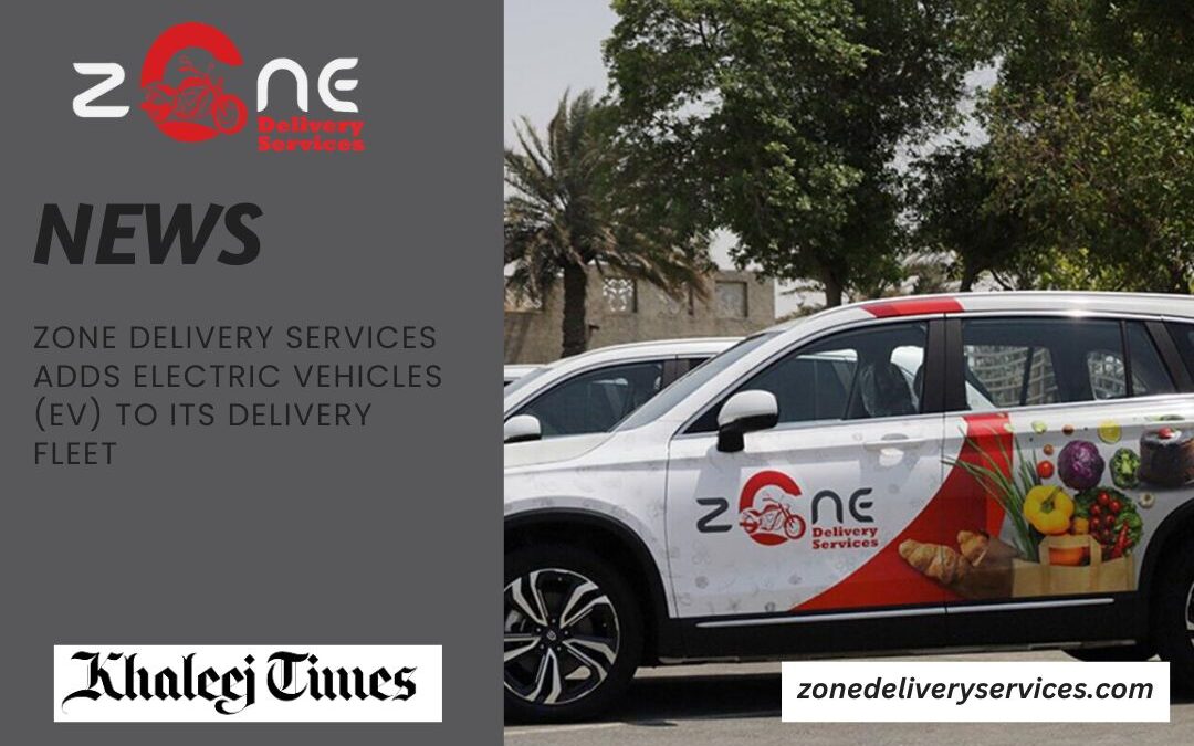 Zone Delivery's electric vehicles added to food delivery fleet for sustainable and efficient service.