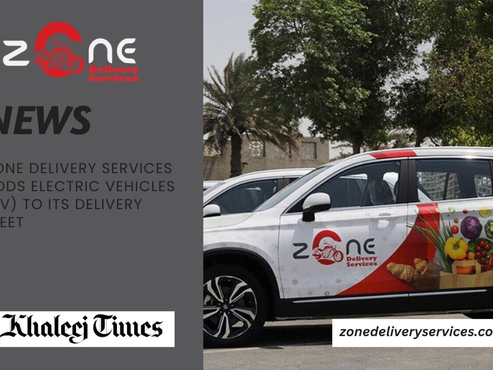 Zone Delivery's electric vehicles added to food delivery fleet for sustainable and efficient service.