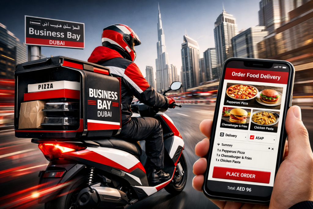 Food delivery service in Business Bay