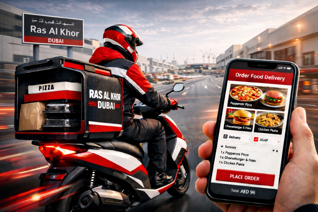 Food delivery service in Ras Al Khor
