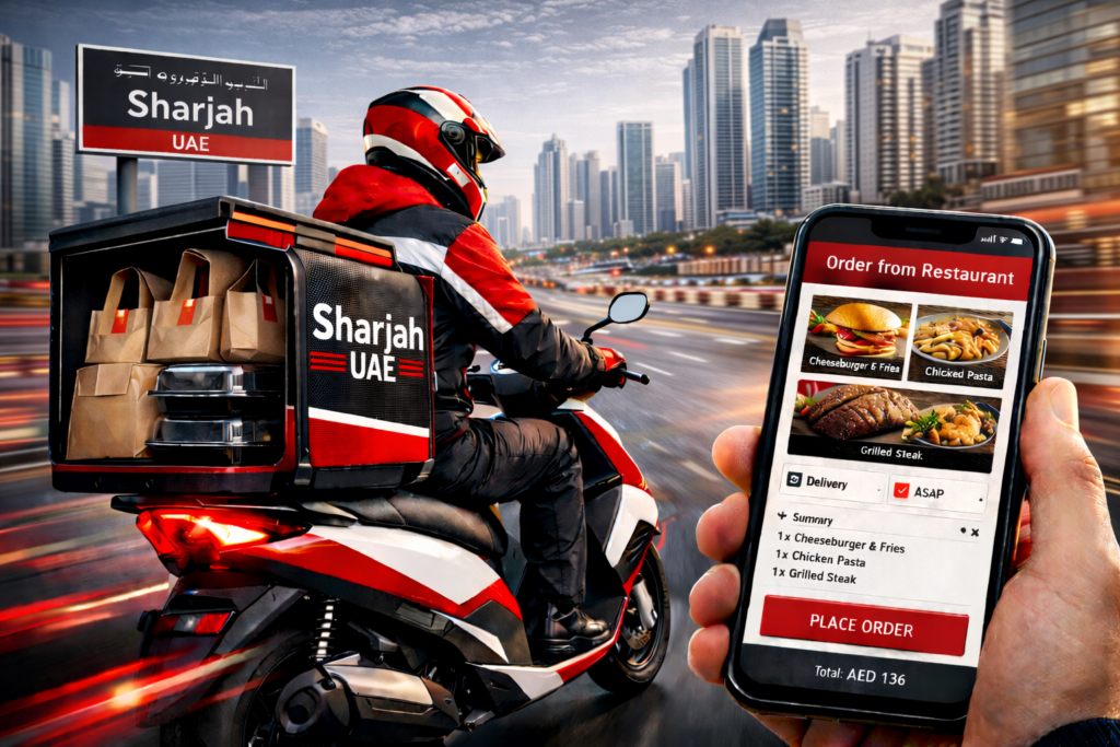 restaurant delivery service in Sharjah UAE