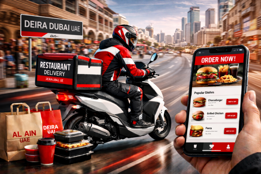 restaurant delivery service in Deira