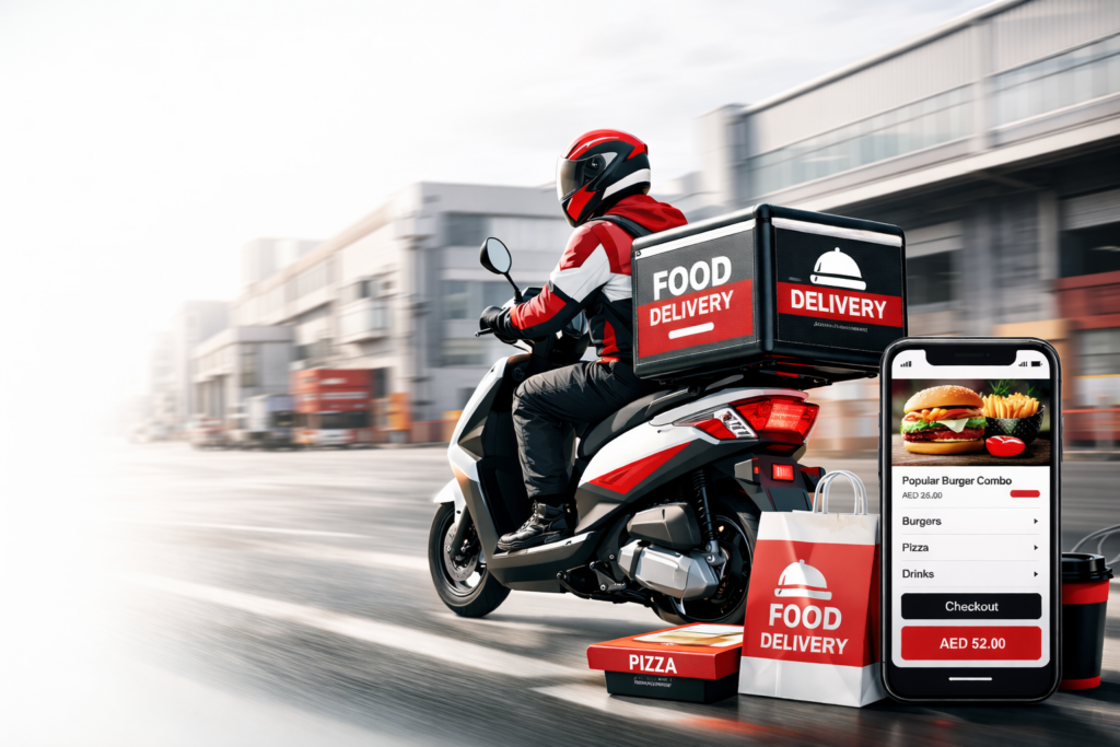 Food delivery service in Al Quoz