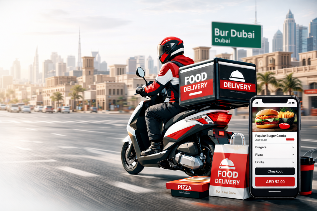 Food delivery service in Bur Dubai
