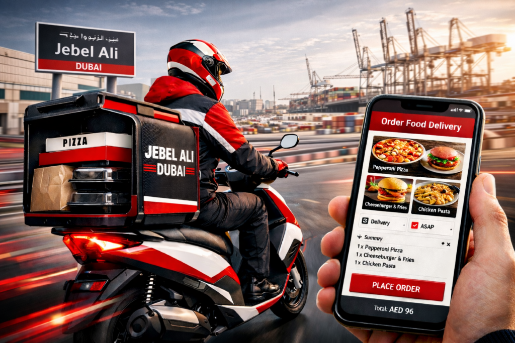 Food delivery service in Jebel Ali