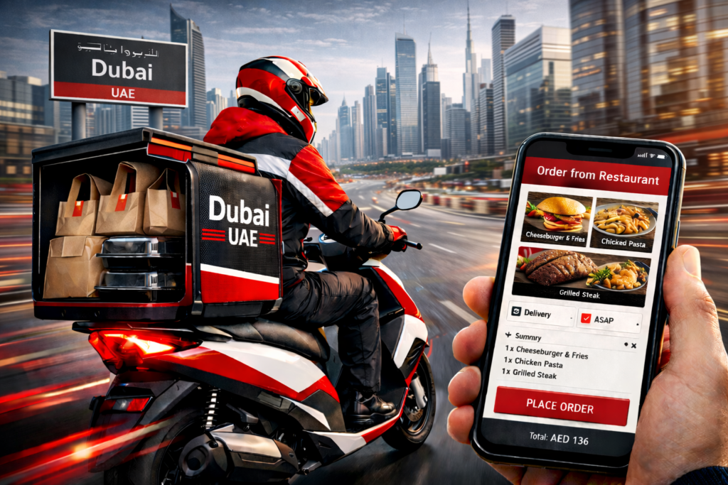 restaurant delivery service in Dubai